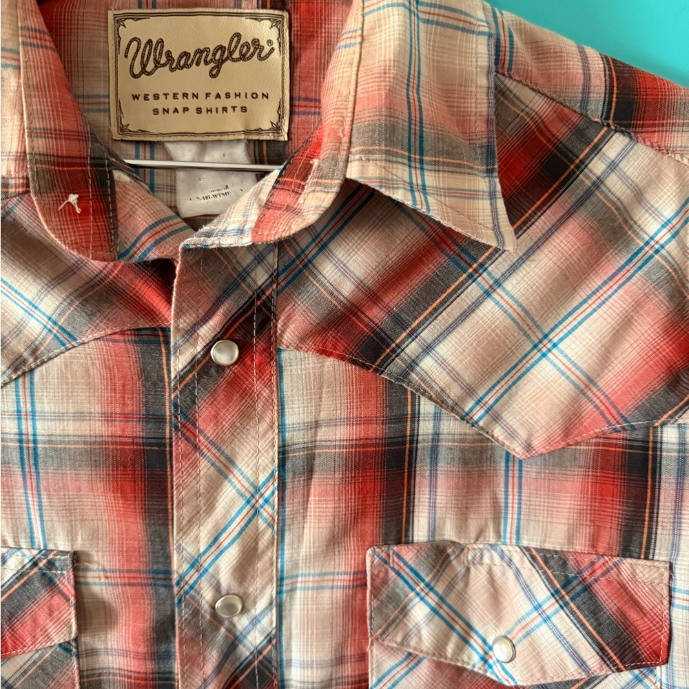Vintage Wrangler Pearl Snap - Picture 2 of 2